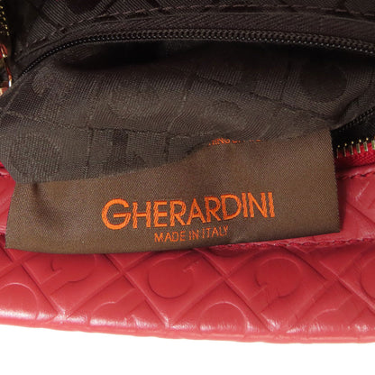 GHERARDINI ゲラルディーニ ロゴモチーフ 2WAY ハンドバッグ レザー レディース 中古