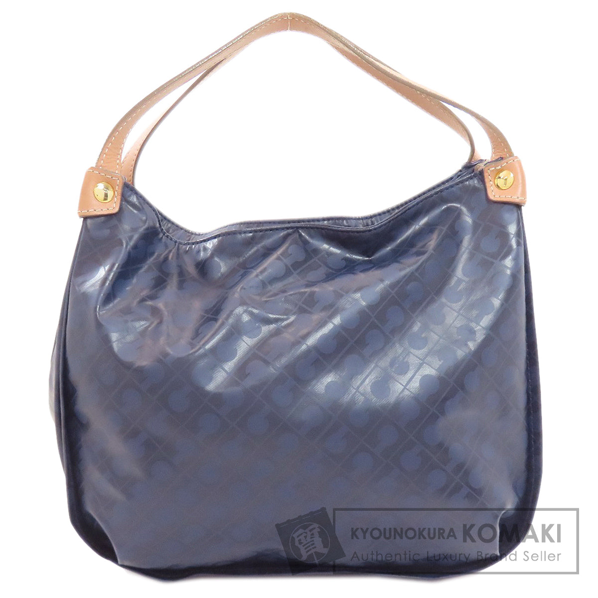 GHERARDINI ゲラルディーニ ロゴモチーフ ソフティ ハンドバッグ ポリエステル レディース 中古