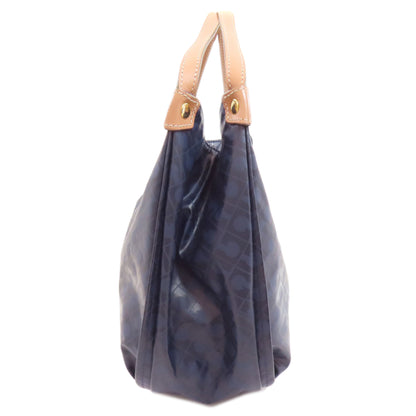 GHERARDINI ゲラルディーニ ロゴモチーフ ソフティ ハンドバッグ ポリエステル レディース 中古