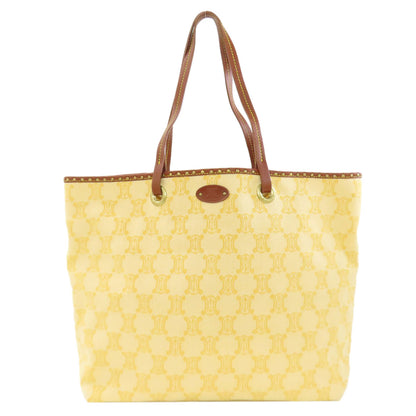 CELINE セリーヌ マカダム柄 トートバッグ キャンバス レディース 中古
