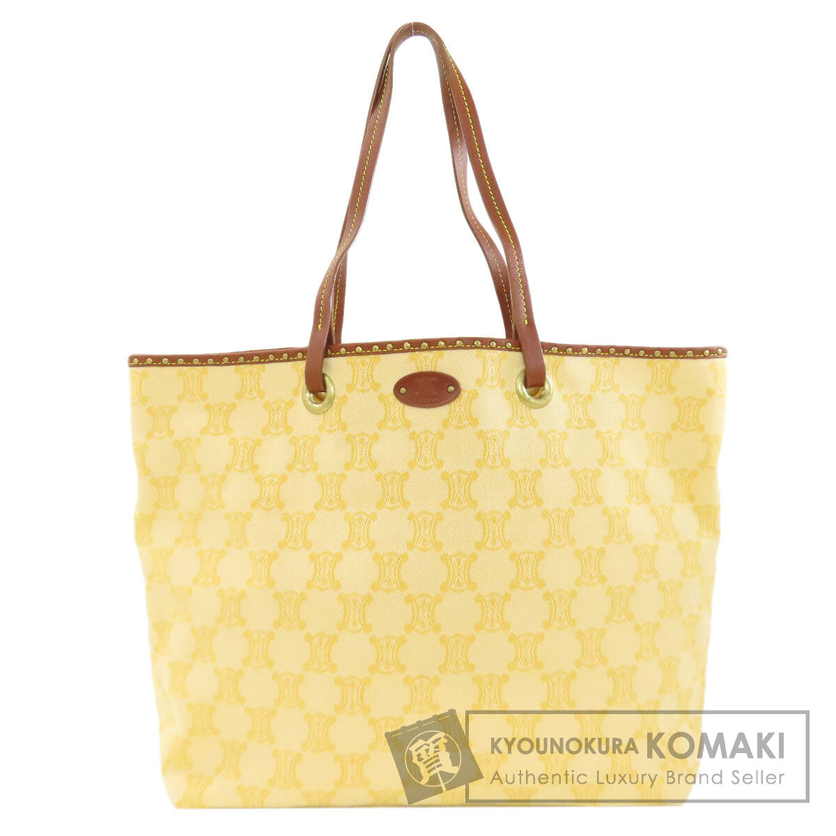 CELINE セリーヌ マカダム柄 トートバッグ キャンバス レディース 中古