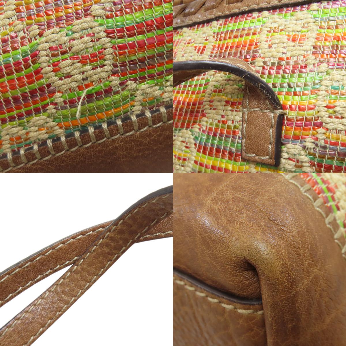 GUCCI グッチ 233387 GG トートバッグ レザー レディース 中古