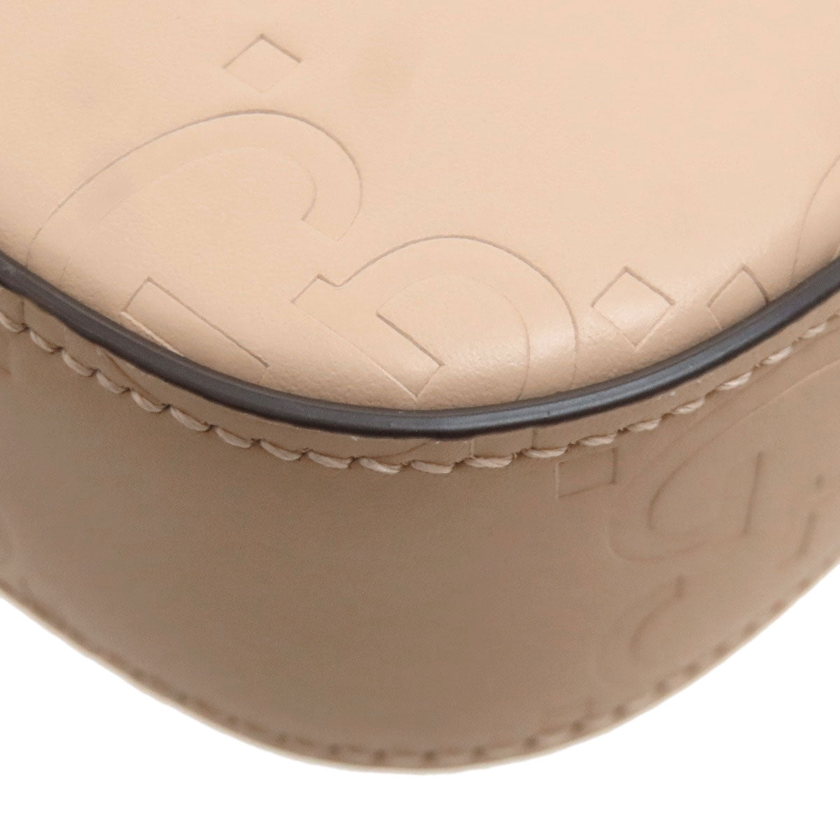 GUCCI グッチ 772794 GGシグネチャー シマ スーパーミニ ショルダーバッグ カーフ レディース 中古