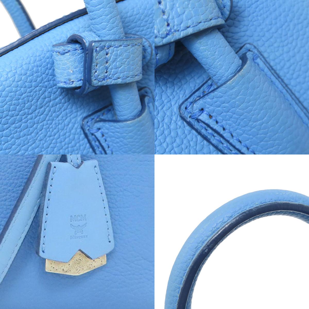 MCM エムシーエム 2WAY ハンドバッグ レザー レディース 中古