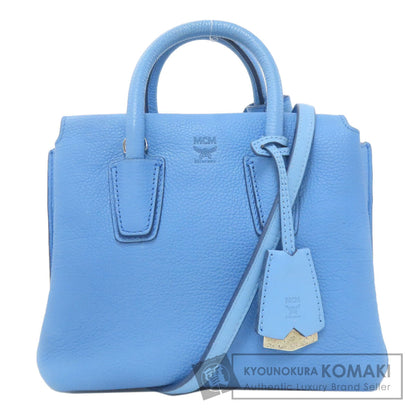 MCM エムシーエム 2WAY ハンドバッグ レザー レディース 中古