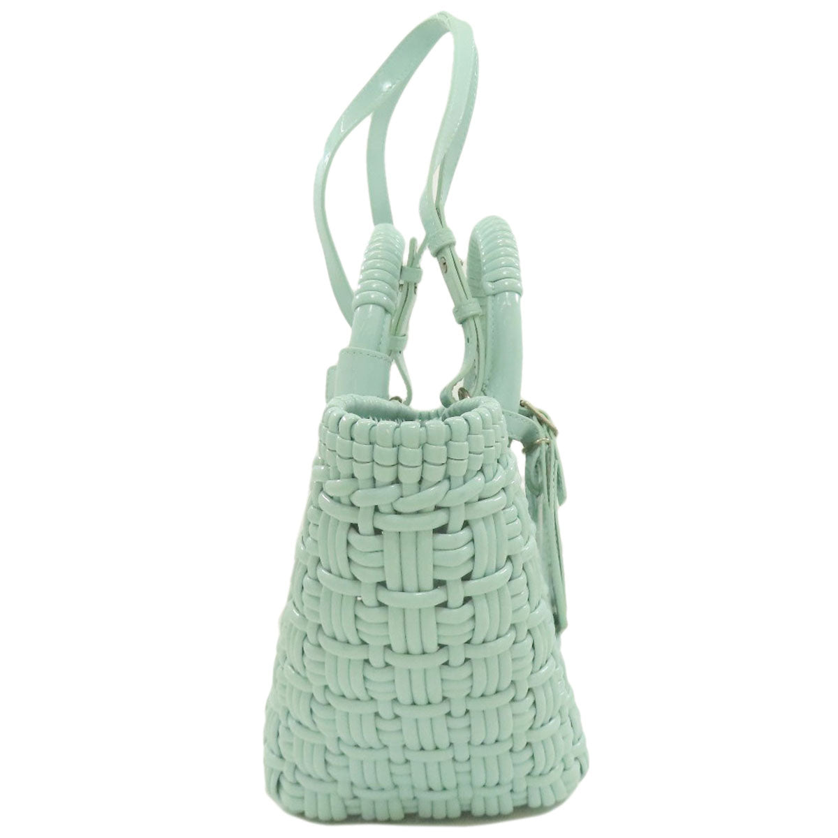 BALENCIAGA バレンシアガ 671342 ビストロXS 2WAY ハンドバッグ エナメル レディース 中古