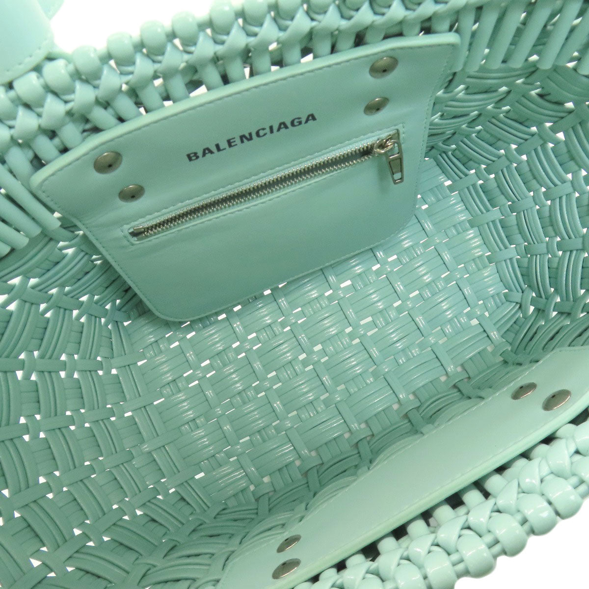 BALENCIAGA バレンシアガ 671342 ビストロXS 2WAY ハンドバッグ エナメル レディース 中古