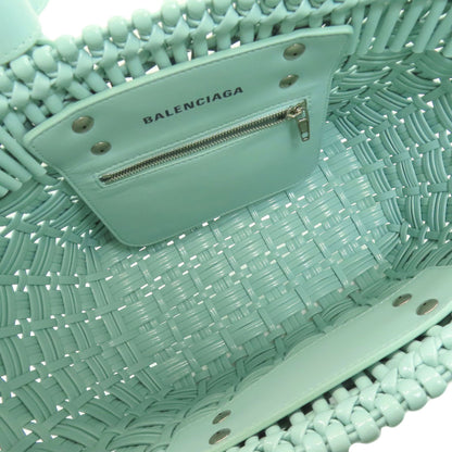 BALENCIAGA バレンシアガ 671342 ビストロXS 2WAY ハンドバッグ エナメル レディース 中古