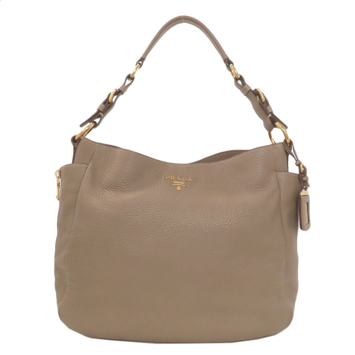 PRADA プラダ ワンショルダー トートバッグ カーフ レディース 中古