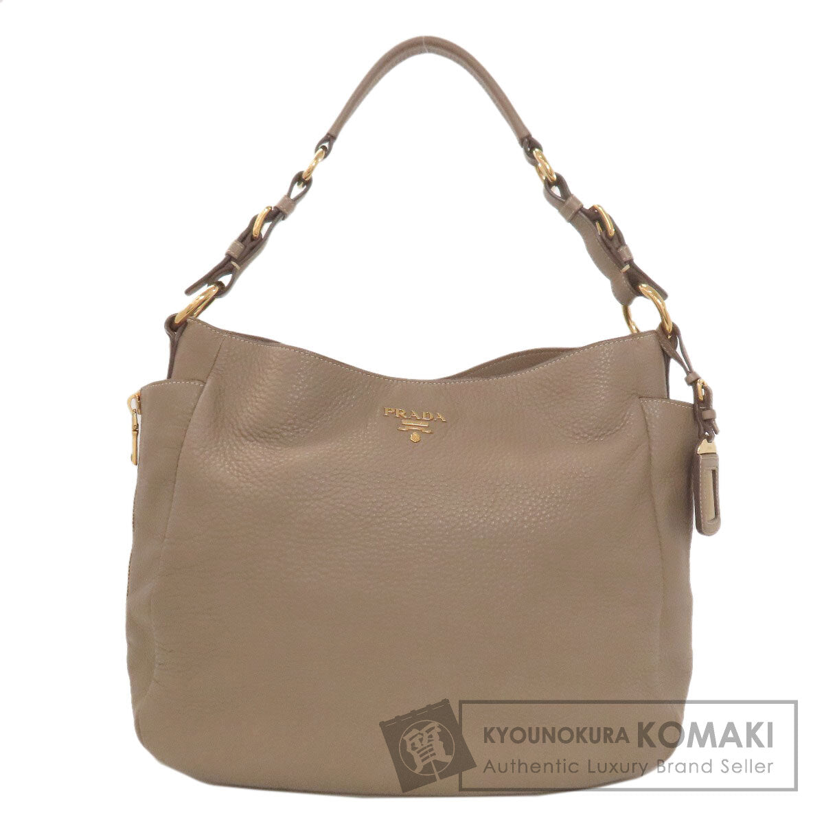 PRADA プラダ ワンショルダー トートバッグ カーフ レディース 中古