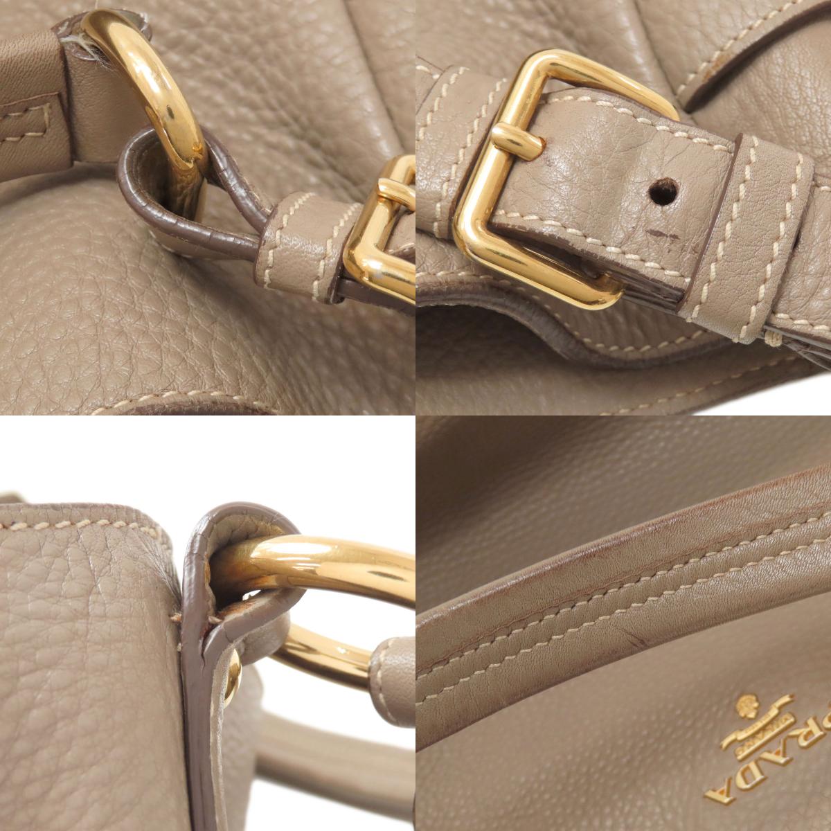 PRADA プラダ ワンショルダー トートバッグ カーフ レディース 中古