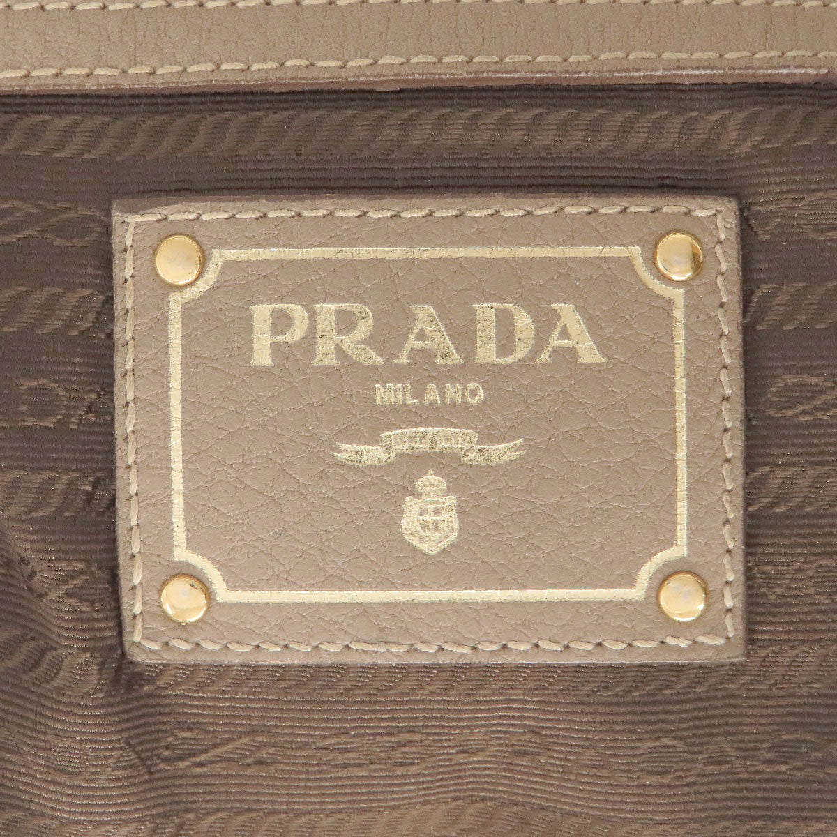 PRADA プラダ ワンショルダー トートバッグ カーフ レディース 中古