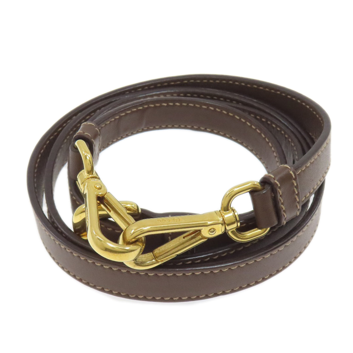 PRADA プラダ ロゴ金具 2WAY ハンドバッグ キャンバス レディース 中古