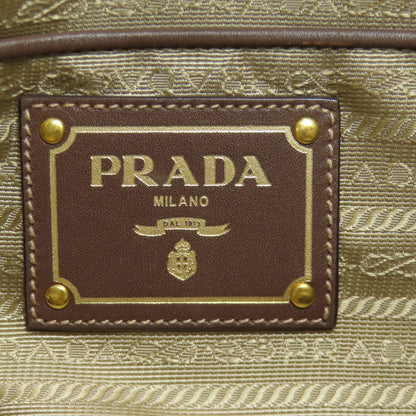 PRADA プラダ ロゴ金具 2WAY ハンドバッグ キャンバス レディース 中古