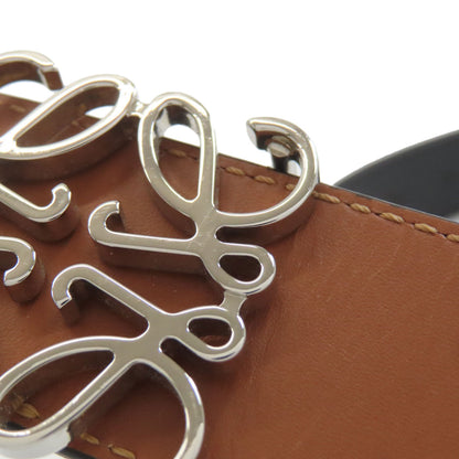 LOEWE ロエベ アナグラム ベルト レザー メンズ 中古
