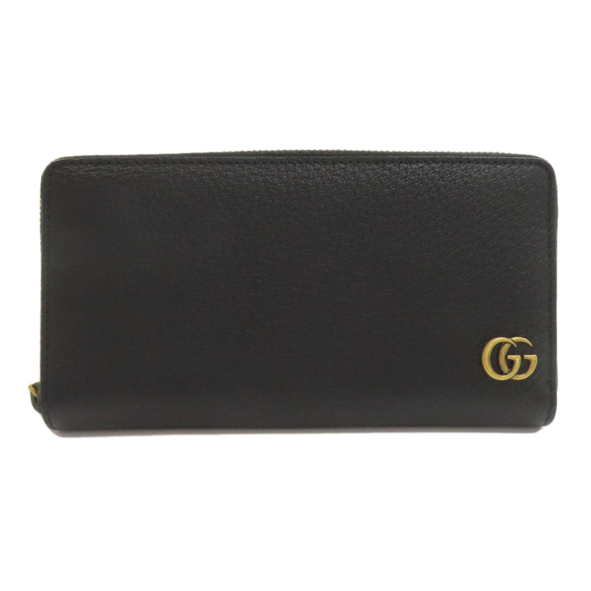 GUCCI グッチ 428736 ダブルG ジップアラウンドウォレット 長財布（小銭入れあり） レザー レディース 中古