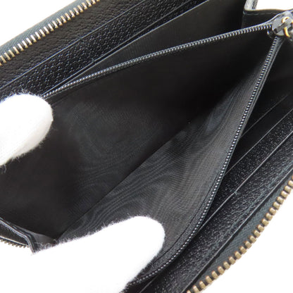 GUCCI グッチ 428736 ダブルG ジップアラウンドウォレット 長財布（小銭入れあり） レザー レディース 中古