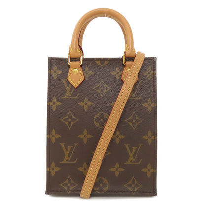 LOUIS VUITTON ルイヴィトン M69442 プティット・サックプラ ハンドバッグ モノグラムキャンバス レディース 中古