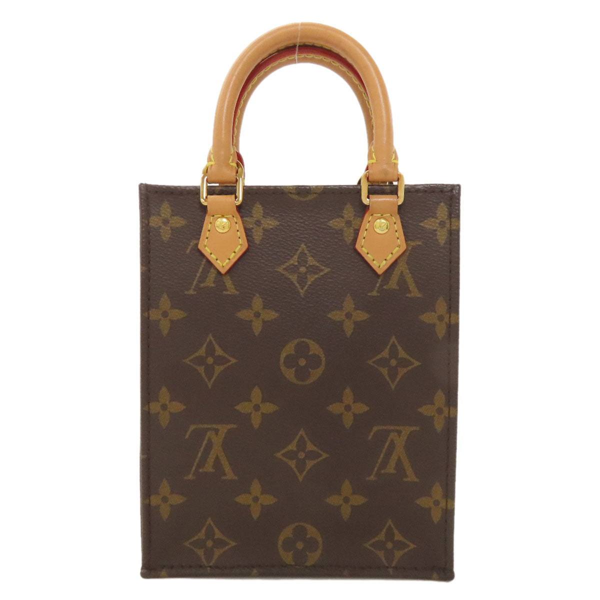 LOUIS VUITTON ルイヴィトン M69442 プティット・サックプラ ハンドバッグ モノグラムキャンバス レディース 中古