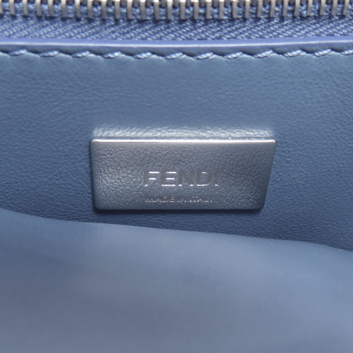 FENDI フェンディ ピーカブー 編み込み 2WAY ハンドバッグ カーフ レディース 中古