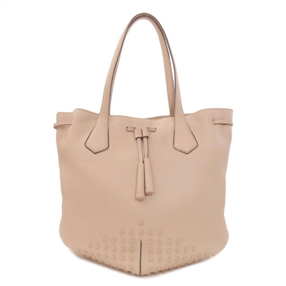 TODS トッズ 巾着バッグ トートバッグ レザー レディース 中古