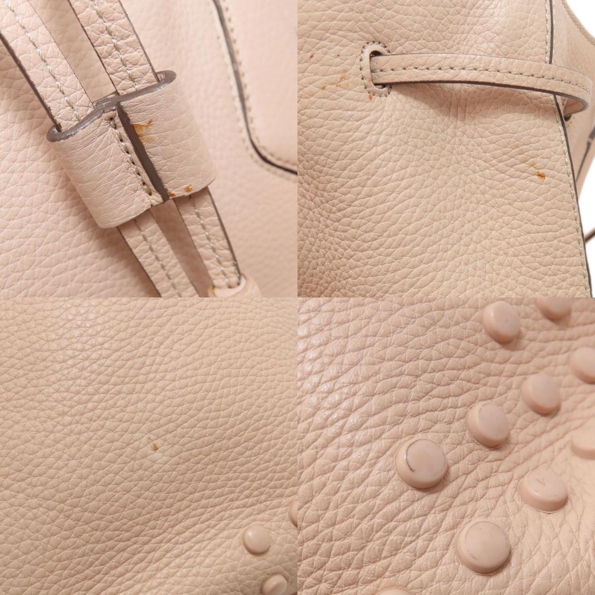 TODS トッズ 巾着バッグ トートバッグ レザー レディース 中古