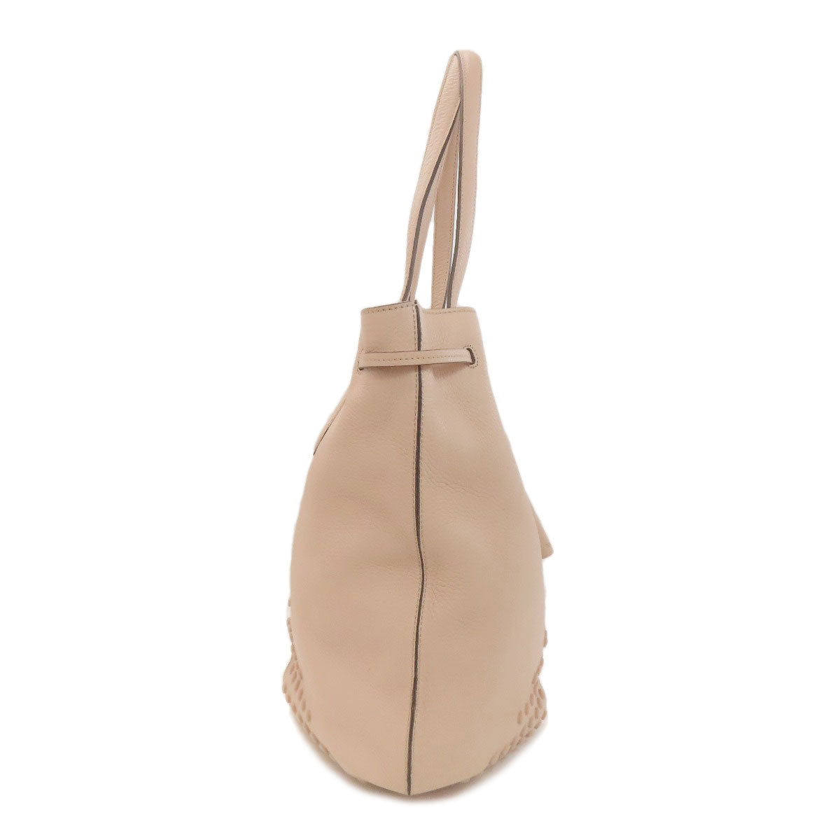 TODS トッズ 巾着バッグ トートバッグ レザー レディース 中古