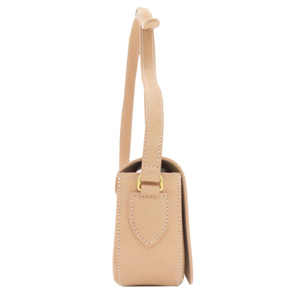 Longchamp ロンシャン ロゴ ショルダーバッグ レザー レディース 中古