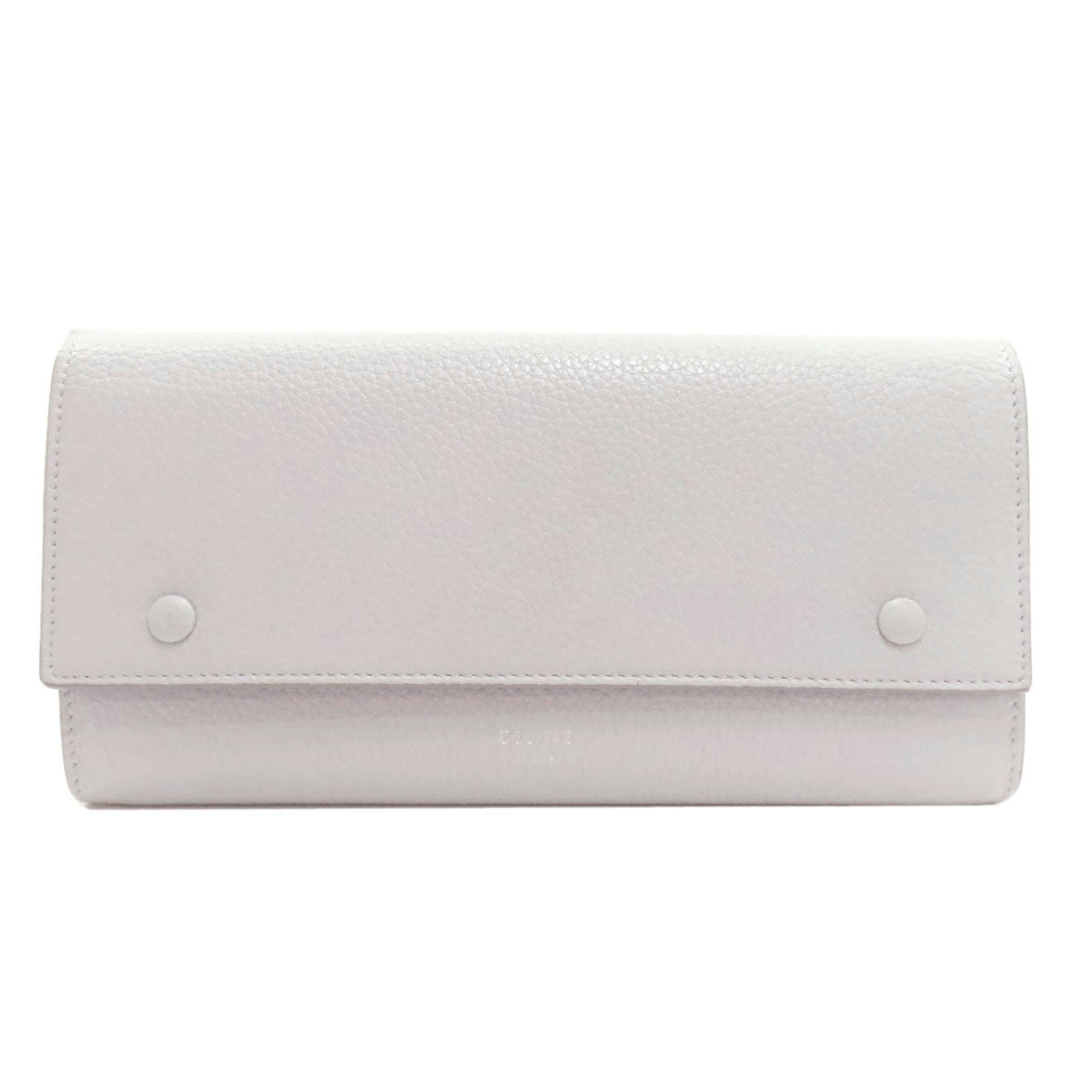 CELINE セリーヌ ロゴ 長財布（小銭入れあり） レザー レディース 中古