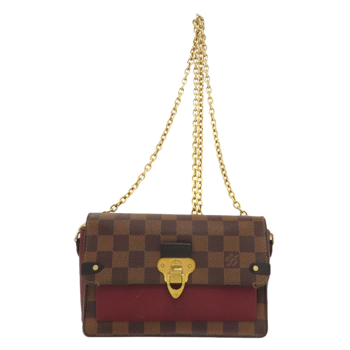 LOUIS VUITTON ルイヴィトン N60222 ポルトフォイユ ヴァヴァン チェーン 長財布（小銭入れあり） ダミエキャンバス レディース 中古
