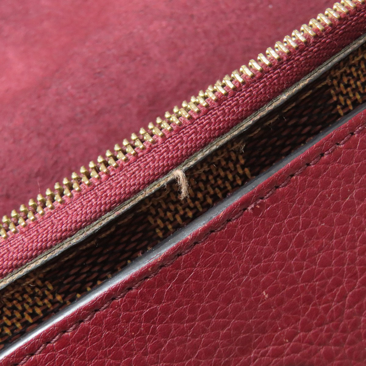 LOUIS VUITTON ルイヴィトン N60222 ポルトフォイユ ヴァヴァン チェーン 長財布（小銭入れあり） ダミエキャンバス レディース 中古