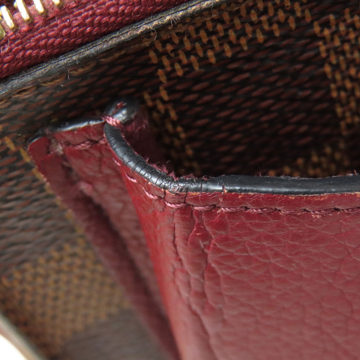 LOUIS VUITTON ルイヴィトン N60222 ポルトフォイユ ヴァヴァン チェーン 長財布（小銭入れあり） ダミエキャンバス レディース 中古