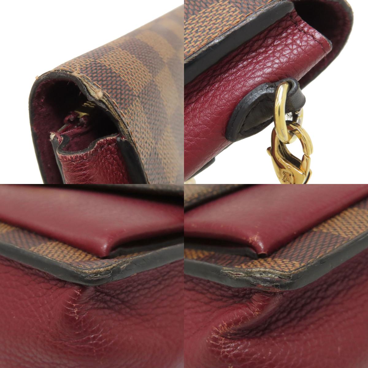 LOUIS VUITTON ルイヴィトン N60222 ポルトフォイユ ヴァヴァン チェーン 長財布（小銭入れあり） ダミエキャンバス レディース 中古