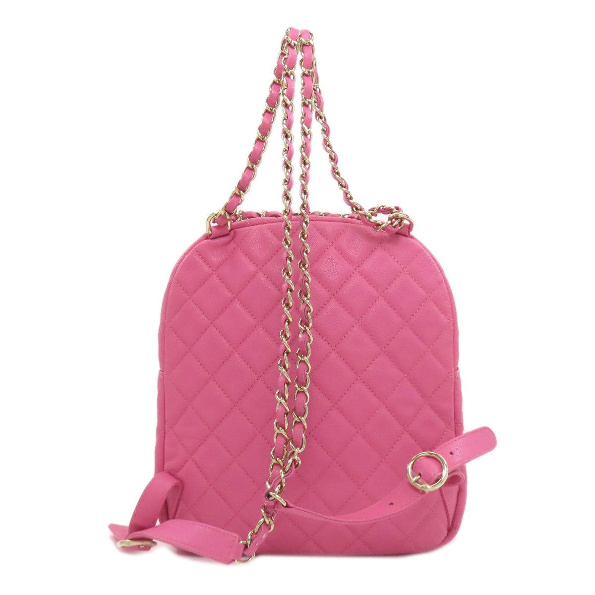 CHANEL シャネル ココマーク マトラッセ ゴールド金具 リュック・デイパック グレインド カーフスキン レディース 中古