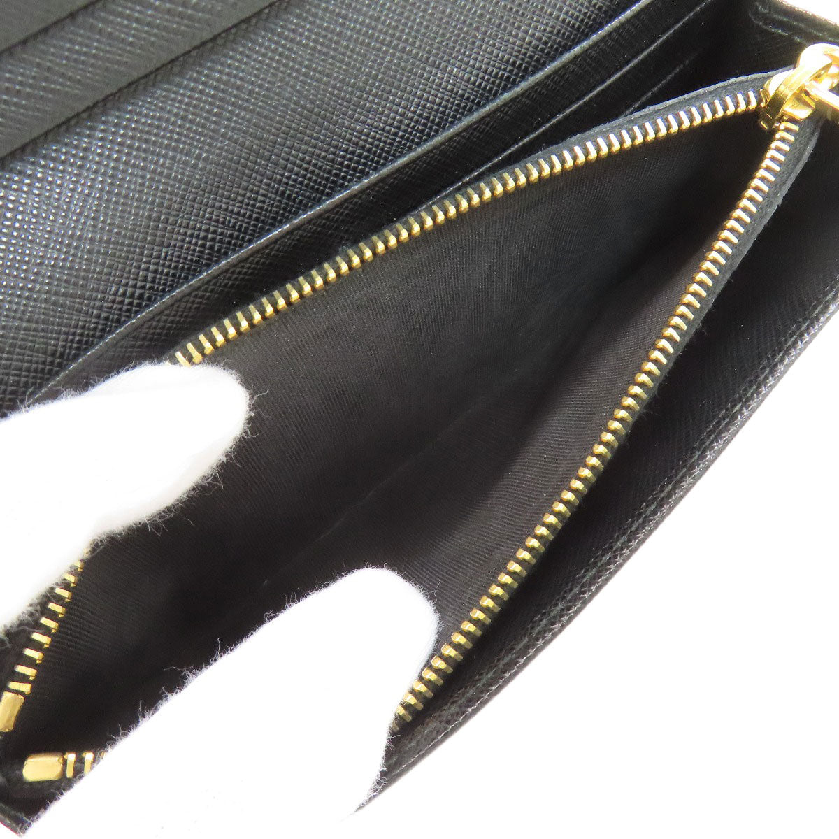PRADA プラダ フィオッコ 長財布（小銭入れあり） サフィアーノ レディース 中古