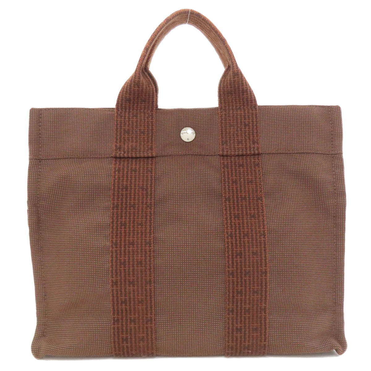HERMES エルメス エールラインPM ハンドバッグ キャンバス レディース 中古
