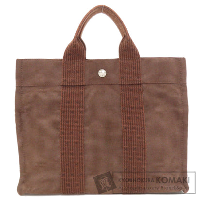 HERMES エルメス エールラインPM ハンドバッグ キャンバス レディース 中古