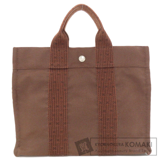 HERMES エルメス エールラインPM ハンドバッグ キャンバス レディース 中古