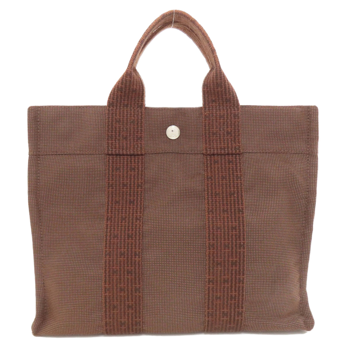 HERMES エルメス エールラインPM ハンドバッグ キャンバス レディース 中古