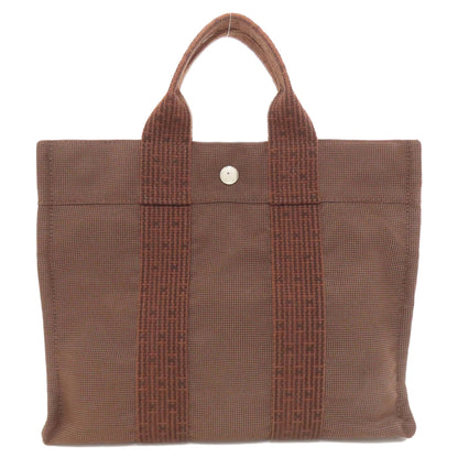 HERMES エルメス エールラインPM ハンドバッグ キャンバス レディース 中古