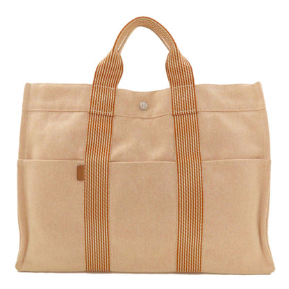 HERMES エルメス サックフール トゥMM ハンドバッグ キャンバス レディース 中古