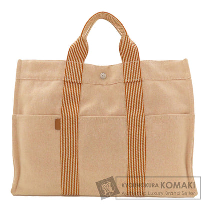 HERMES エルメス サックフール トゥMM ハンドバッグ キャンバス レディース 中古