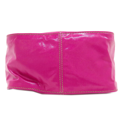 TODS トッズ ロゴ ハンドバッグ PVC レディース 中古