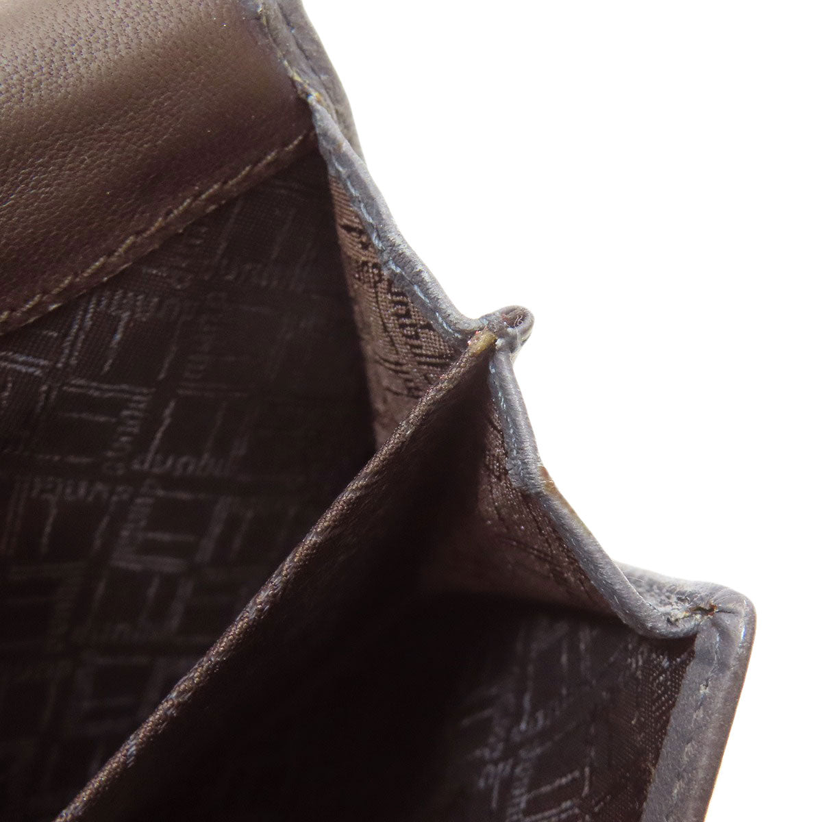 Dunhill ダンヒル ロゴ カードケース カーフ メンズ 中古