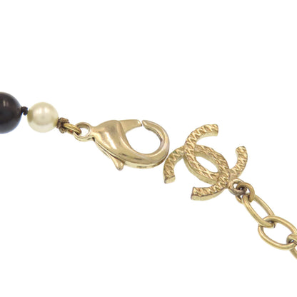 CHANEL シャネル フェイクパール ココマーク ブレスレット 金属製 レディース 中古