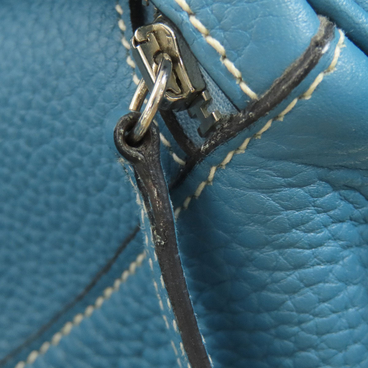 HERMES エルメス リンディ26 ブルージーン シルバー金具 ハンドバッグ トリヨン レディース 中古