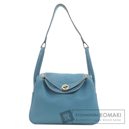 HERMES エルメス リンディ26 ブルージーン シルバー金具 ハンドバッグ トリヨン レディース 中古