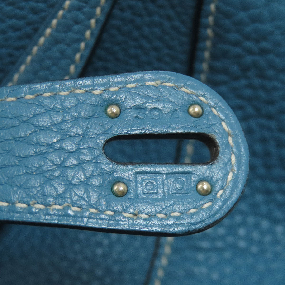 HERMES エルメス リンディ26 ブルージーン シルバー金具 ハンドバッグ トリヨン レディース 中古
