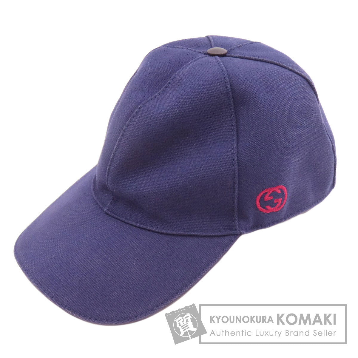 GUCCI グッチ ベースボールキャップ 帽子 コットン レディース 中古