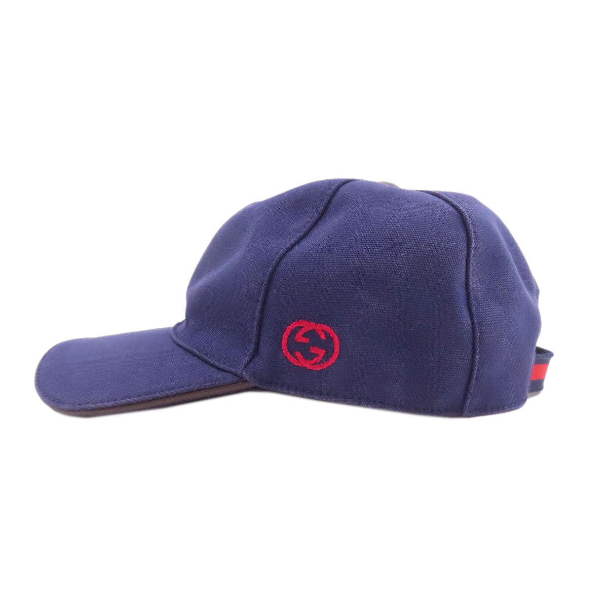 GUCCI グッチ ベースボールキャップ 帽子 コットン レディース 中古